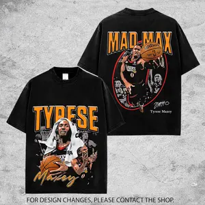 Vintage Tyrese Maxey Graphic Tee For Sixers Nation. Mad Max 0 76er Basketball Streetwear Shirt, Oversized Unisex Fan Tee Gift for Men & Women