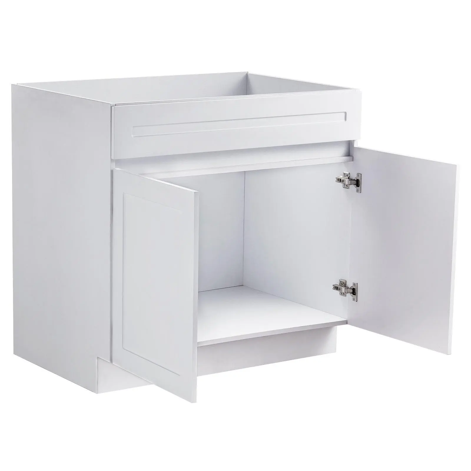 【Summerfinds】Shaker Base Cabinet 36" W x 24" D x 34.5" H Ready to Assemble Cabinet White