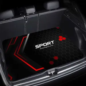 1pc SPORT Car Trunk Mat - Heavy-Duty All-Weather Cargo Liner with Non-Slip Surface, Fit for Suvs, Cars, Trucks - Easy Installation, Scratch Resistant, Truck Cargo Liner, Vehicle Interior Accessory, Durable Polyester, Truck Accessories