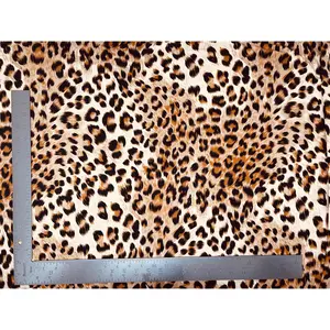 DTY Double Sided Brushed Knit Animal Print Knit Fabric