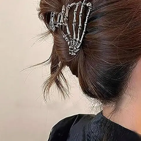 Women's Fashionable Punk Style Skull Design Hair Claw, Fashion All-match Hair Claw, Daily Casual Versatile Hair Accessories, Claw Clip