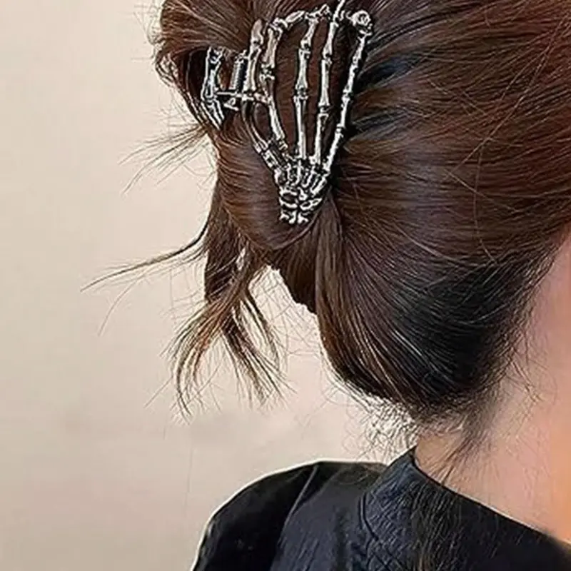 Women's Fashionable Punk Style Skull Design Hair Claw, Fashion All-match Hair Claw, Daily Casual Versatile Hair Accessories, Claw Clip