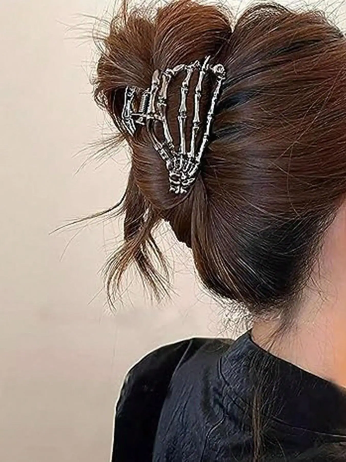Women's Fashionable Punk Style Skull Design Hair Claw, Fashion All-match Hair Claw, Daily Casual Versatile Hair Accessories