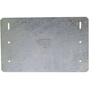 212 MAIN Galvanized Steel Z-Max Coated Nail Stopper Utility Protection Plates, Size 5x8", Simpson 5607304, Pack of 25