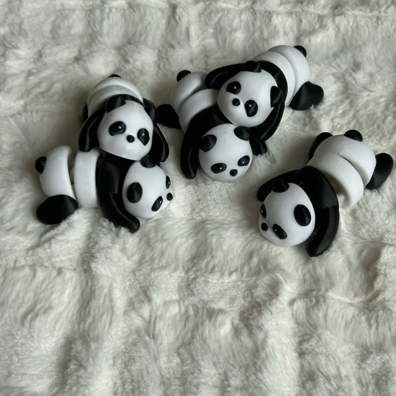 Panda Flexi Fidgets - Stress Relief, perfect for Playtime Fun and Relaxation! Adorable desk accessories, party favors or collectibles!