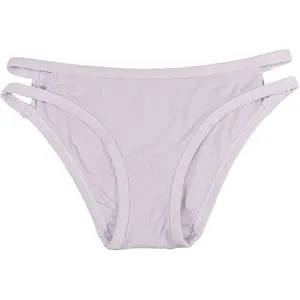 Purple Bikini with Double Strap Sides Panties Spandex