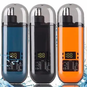 2026 Professional Painless Portable Electric Nose Hair Trimmer | Unisex for Men Women | Rechargeable USB Charging LED Display | Waterproof Dual-Edged Blades | Safe Nasal Cavity | Eyebrow Facial Hair Shaver | Easy Clean Lightweight