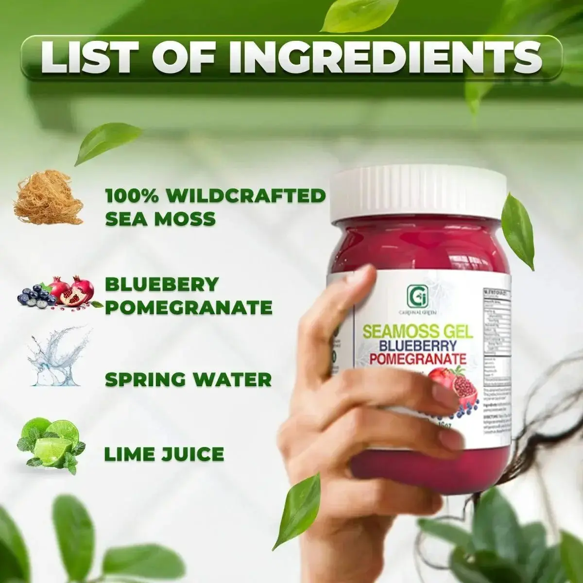 Blueberry Pomegranate Sea Moss Gel