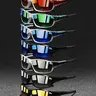 7pcs latest model transparent frame spliced sports glasses, Sporty Eyewear, unisex, multiple color options, nose pads adopt rubber material, comfortable fit design, suitable for driving and outdoor activities, ideal summer vacation accessories