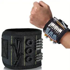 Magnetic WristbandAdiustable Velcro Strap Breathable  for Tools Holding Screws NailDrill Bits-for MenDad Husband Grandpa Dly Handvman-Gifts forChristmas Birthday Stocking Stuffers