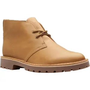 Clarks Men's Overdale Mid Oxford Boot, Wheat Nubuck, 11 Medium US