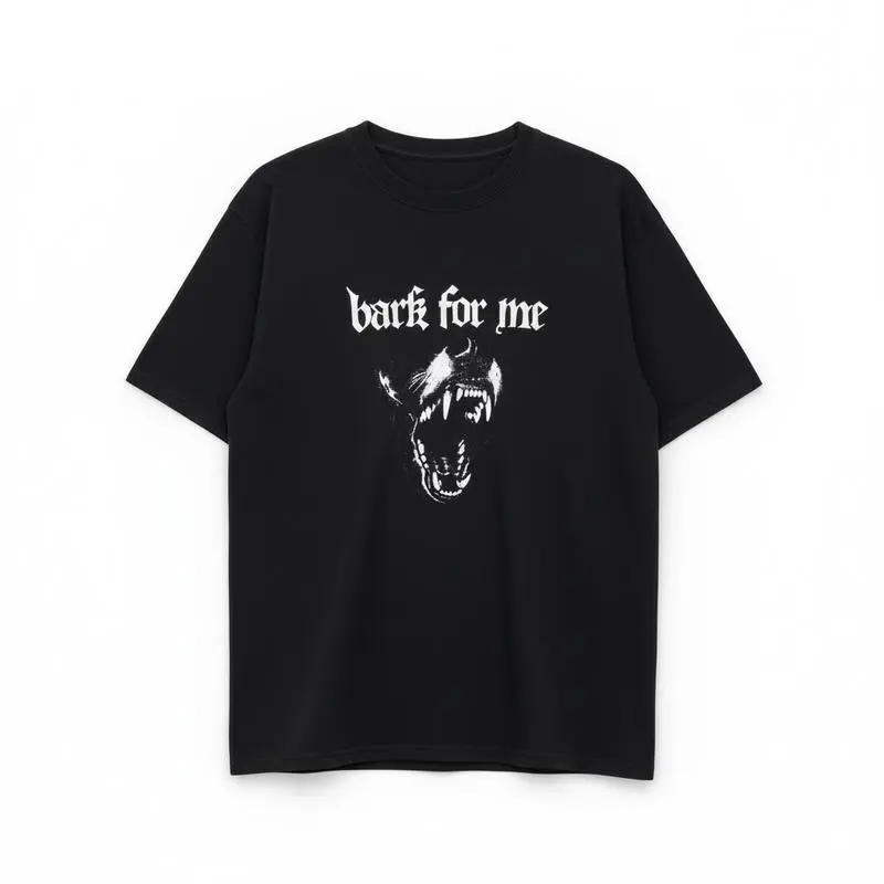 Men's 'Bark For Me' Sarcastic Dog Graphic Top - Casual Streetwear Style in a Soft, Breathable, Wrinkle-Free Fabric for Jeans