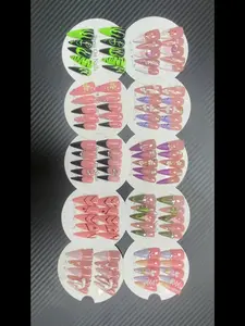 Hailey(11356)gc.20$ for 10 pairs stiletto nails, pick size get random styles