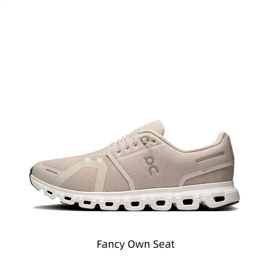 Solid cream sand woven mesh multi-purpose athletic trainers with hollow segmented white rubber sole, stretch beige laces for gym workouts, travel trips and quick daily errands.