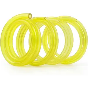 4 Sizes  Line Hose Kit,  Petrol Gas  Tubing 4 FT for Small Engine 2 Cycle, Fit  String Trimmer Blower Lawn Mower, Assorted  Line Replacement, Yellow