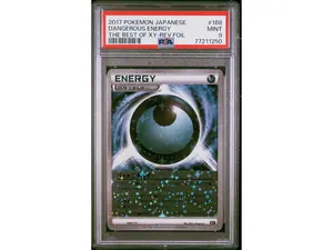 2017 Pokemon Japanese the Best of XY Reverse Foil Dangerous Energy #168 PSA 9