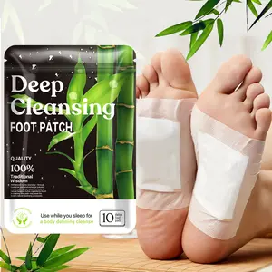60PCS Natural Deep Cleansing  Patches, Golden Combination of Bamboo Vinegar Ginger Powder , Meets the Needs of Daily Wellness stress relieftoxin removal good night detox footpads well sleep support foot bath，Therapeutic Healthy Solution Treatment