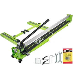 fathersdaygift VEVOR Tile Cutter 47 Inch, Manual Tile Cutter All-Steel Frame, Tile Cutting Machine with Laser Guide and Bonus Spare Cutter, Tile Cutter Hand Tool for Precision Cutting Porcelain Ceramic Floor Tiles