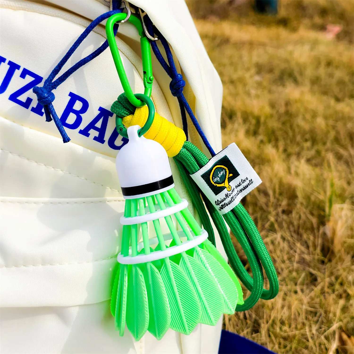 Green badminton + lanyard