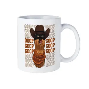 Peanut Bandit Cowboy Mug, Funny Goop Design Coffee Cup, Novelty Western Gift, 11oz Tea Cup, Large Ceramic Mug, Gift for Friend, 15oz Coffee Mug, Cowboy Peanut Cup, Kitchen Drinkware, Gift for Friends