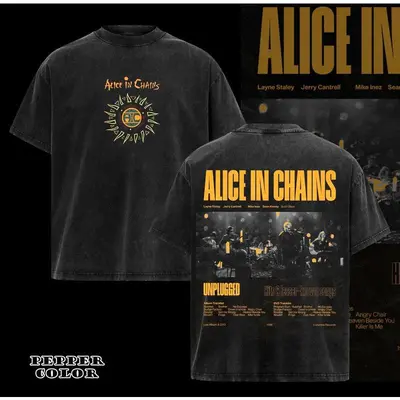 Alice In Chains Rooster T Shirt ALICE IN CHAINS 1993 ROOSTER HANES