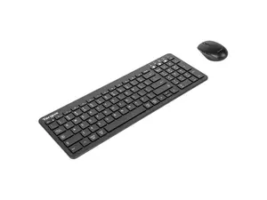 Targus AKM619AMUS Keyboard & Mouse - Wireless Bluetooth 5.1 Keyboard - Black - Wireless Bluetooth Mouse - Optical - 2400 dpi - 2 Button - Scroll Wheel - Black - AAA - Compatible with PC, Mac