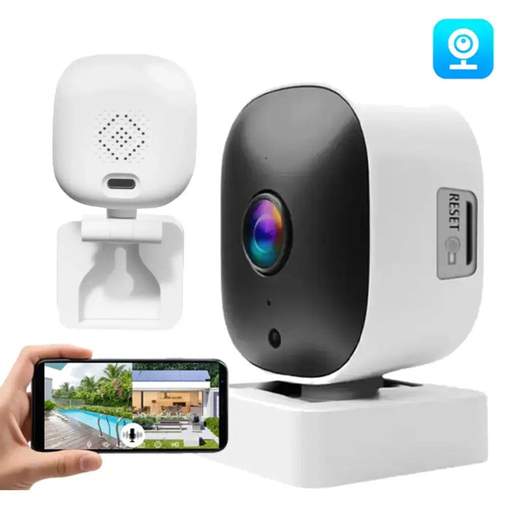 1080P Window/Wall Camera,2.4G WiFi Indoor Outdoor Security Camera, Surveillance Camera, 2-Way Audio,IR Night Vision,PIR Motion Detection,Wall CCTV,IP Camera,Simple Quick Installation, Plug and Play, Home Security Cameras