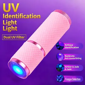9led Fluorescent Flashlight, UV Fluorescent Agent Tester, Scorpion Light, Four Colors, Light Illumination, Multi-Functional