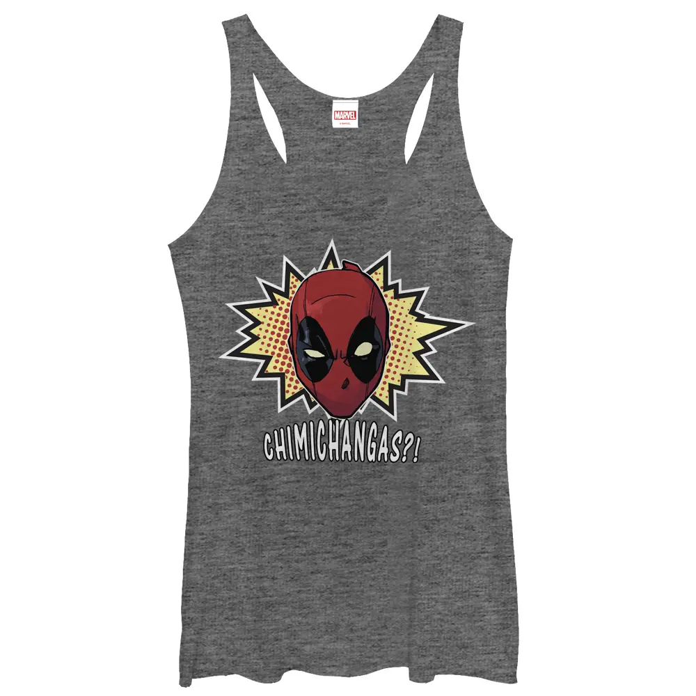 Women's Marvel Deadpool Chimichangas Racerback Tank Top