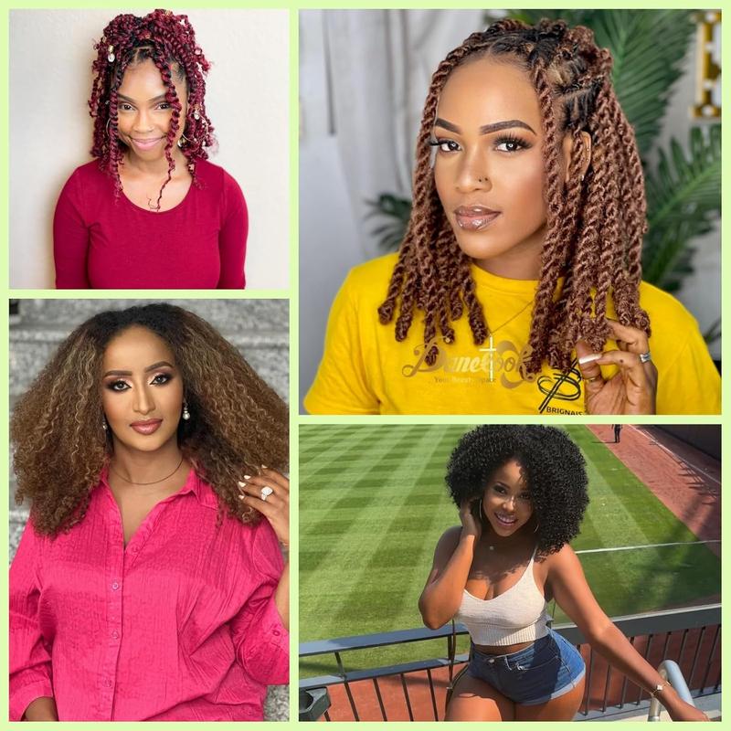 3 Packs Marley Twist Braiding Hair, 12 Inch Pre-Separated Springy Afro Twist Hair Kinky Twist Crochet Twist Hair for Women (12 Inch (Pack of 3), 1B)