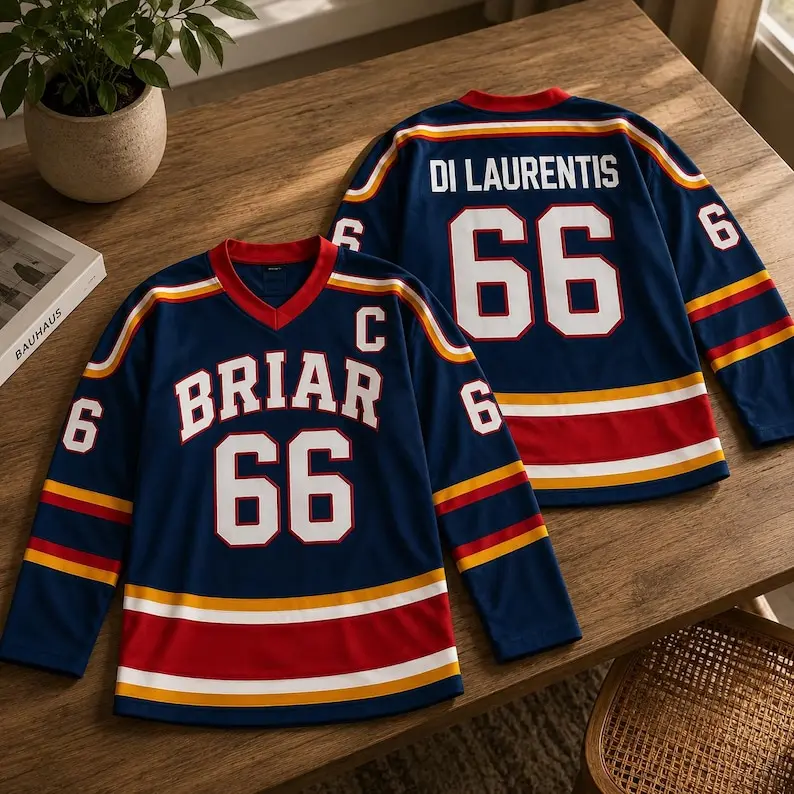 Personalized Off Campus Official Hockey Jersey Blue, Custom Name Number Sports Jersey for Couples, All Size S-5XL, Cool Gift Idea