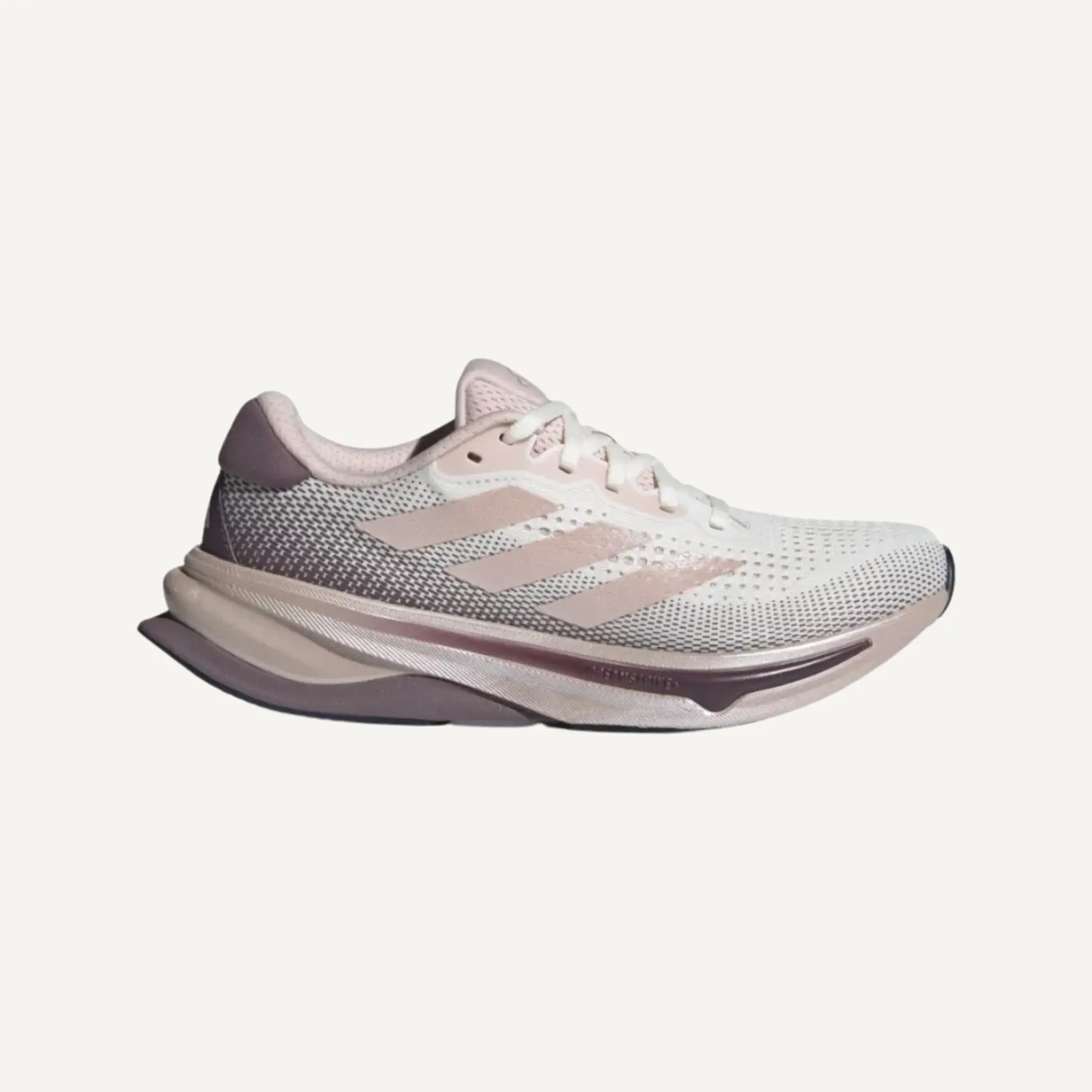 Adidas Women's Off-White/Pink Supernova Solution Sneakers, ID3608 (No Box)