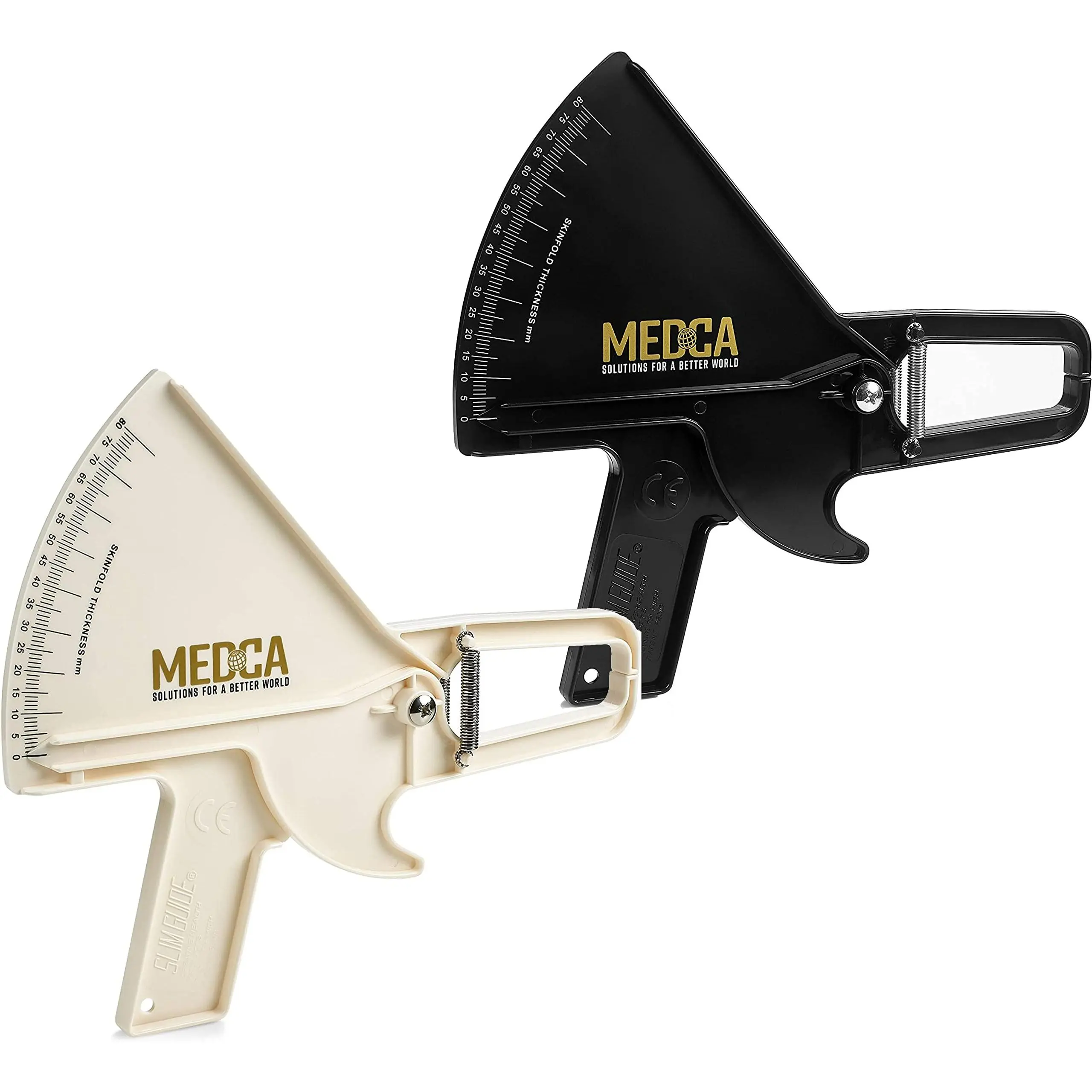 MEDCA Body Measuring Tool Set with Skinfold Calliper & Tape Measure for Precise Fitness Tracking and Body Composition Analysis