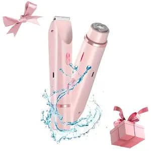 Dual Head Electric Shaver for Women, Painless Body Hair Trimmer, Waterproof Bikini Line Razor,Full Body Use for Underarm, Legs, Face, Portable Travel Size Gift for Her, Spring Self Care，SummerVibes For Lazy Girlies，The Perfect Gift for Teen