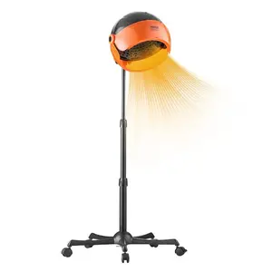 Ionic Hood Dryer, 1875W Pro Bonnet Hair Dryer, Timer, 3 Temperature Levels Adjustable Speed, Mobile Floor Stand with Wheels for Salon Home Spa