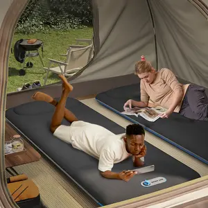 Inflatable Mattress Outdoor Single and Double Inflatable Mattress Extra Thick Indoor Mattress Simple Outdoor Camping