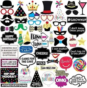 Birthday Photo Booth Props