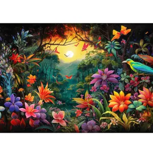 Huadada Adult Jigsaw Puzzle "Fairyland" 1000 Pieces Home Decoration Creative Gifts for Adults and Children Family Interactive Game for Parents and Grandparents Brainstorming