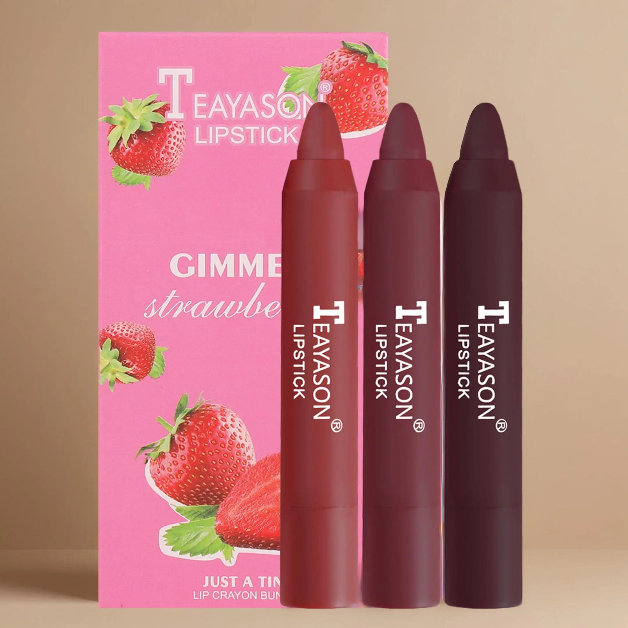 Long-lasting Silky Matte Lipstick, Smooth, 3 Pcs/set Waterproof Easy Coloring Lip Sticks, Moisturizing Matte Lipstick, Suitable for All Occasions Lip Makeup, Hydrating Lipgloss, Women Makeup Accessories, Cosmetic, Christmas, Christmas Gift, Hydrate