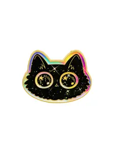 Kawaii Black Cat Badge, Cute Cartoon Design Pin, Fashion Accessory Brooches, Unisex Daily Clothing Backpack Decoration, Perfect Gift for Family and Friends