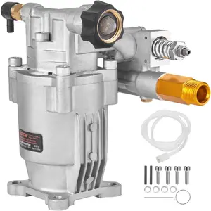 Summervibes VEVOR Pressure Washer Pump, 3/4 Shaft Horizontal, 3400 PSI, 2.5 GPM, Replacement Power Washer Pumps Kit, Parts Washer Pump, Compatible with Honda, Simpson, RYOBI, Briggs Stratton, Subaru, Craftsman
