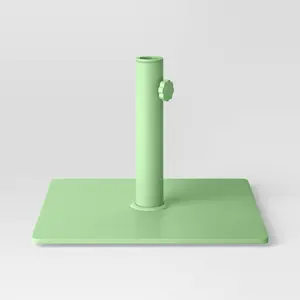 Steel Square Outdoor Patio Market Umbrella Bases Sage - Room Essentials
