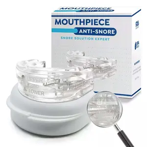 Adjustable Teeth Grinding Guard Mouth Guards, 1 Box Anti Snoring Snore Solution Expert Teeth Protector with Storage Box, Nighttime Mouthpiece Teeth Protector for Men & Women