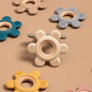 Silicone Teething Toy, 1 Count Baby Teether, Teething Relief Toy, Safe Baby Teether, Sensory Teether, Newborn Teething Toy, Baby Care & Health Product
