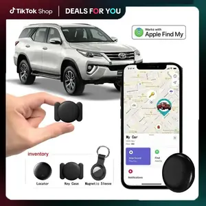 Magnetic Smart Tracking Tag GPS Tracker for Car Works with Apple Find My iOS Only Mini Trackers Device with Weatherproof Magnetic Case No Monthly Fee Best Hidden GPS Trackers Anti Lost Device