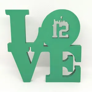 Seattle Seahawks 12th Man Love Park Sign -  LOVE sign For Mancave