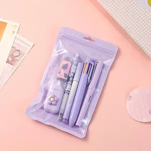 6/7piece stationery set: stylish pens and erasers, a must-have for daily study and back to school, Student Essentials
