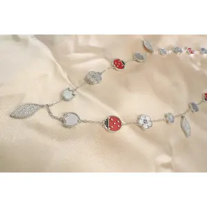 18k Gold Plated | Garden of ladybugs Jewelry | Stainless Steel | Hypoallergenic