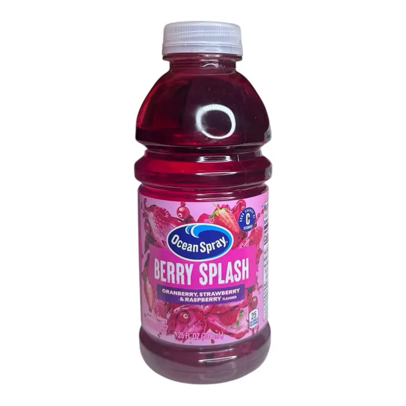 Ocean Spray Berry Splash Cranberry Strawberry & Raspberry Flavored Juice Drink 25 fl oz Ocean Spray Berry Splash Cranberry Strawberry & Raspberry Flavored Juice Drink 25 fl oz