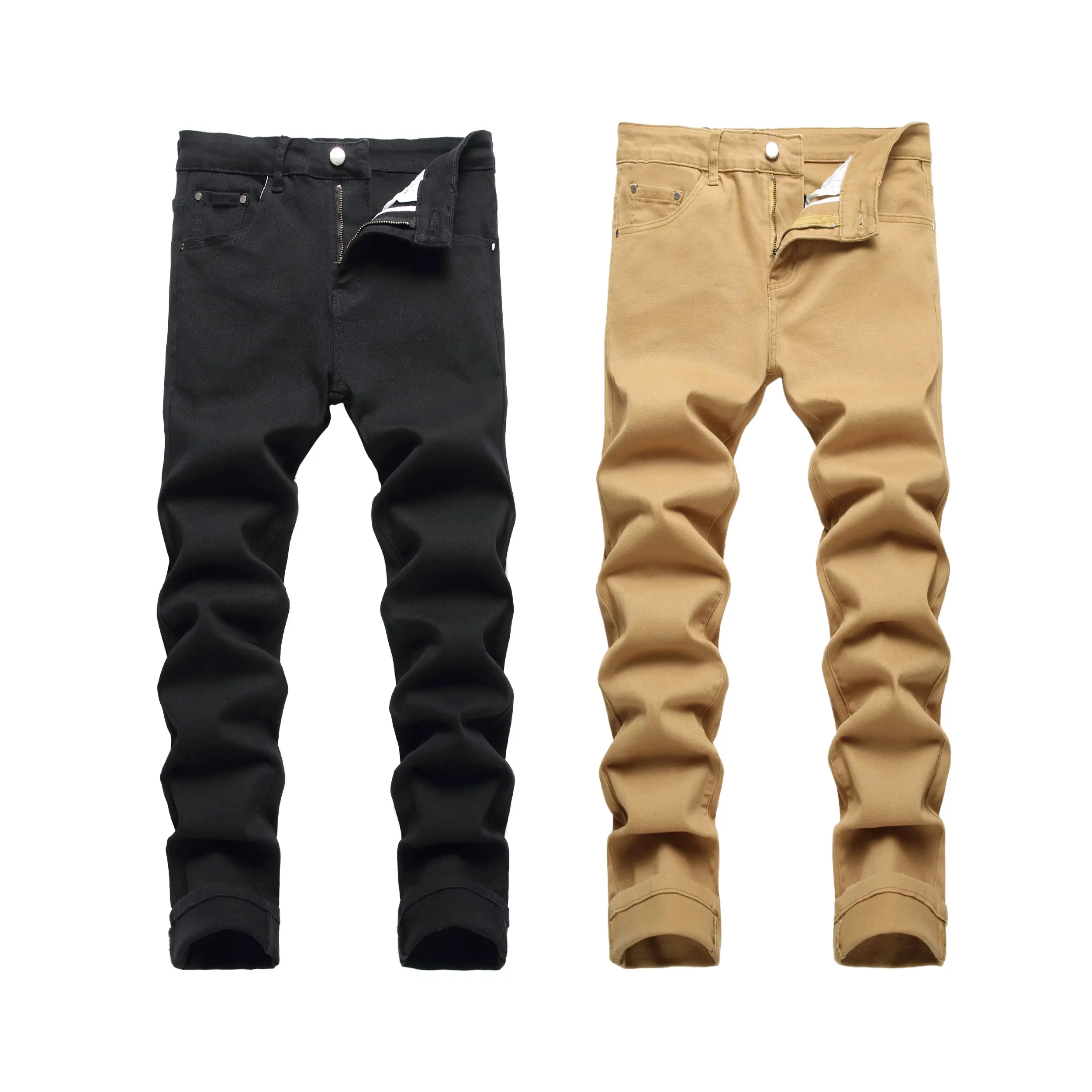 (2 Pack)Black-Khaki